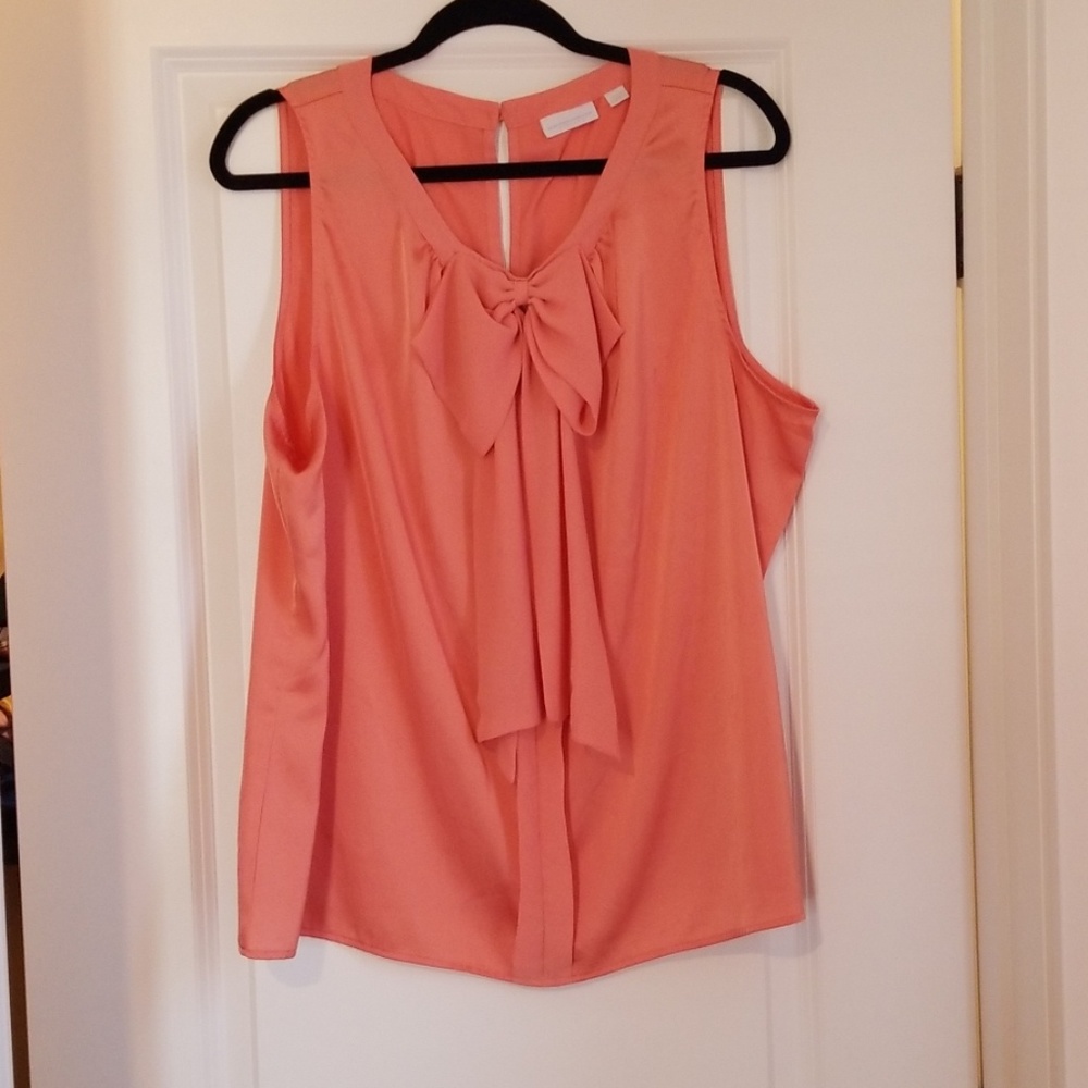 Coral dress top